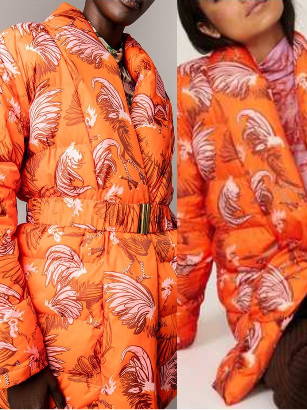 Rachel Antonoff TONI BELTED PUFFER Chicken
